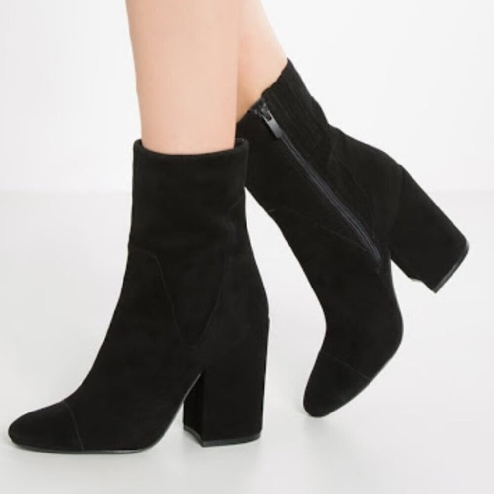Kendall + Kylie | Faux Suede Heeled Ankle Boots - Size 8